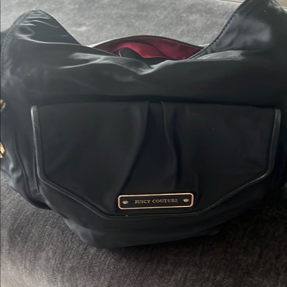Juicy Couture Black Nylon Bag Sleek Design